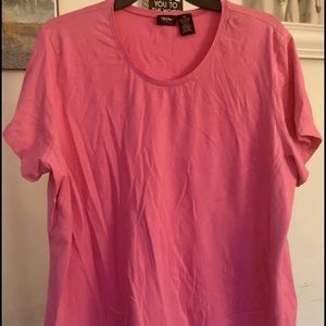 Plus Size 1x Hot Pink Tee